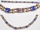 Antique Edwardian PEARL BLUE faceted Stone