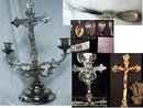 1897 SICK Call cabinet alter candelabra & MORE