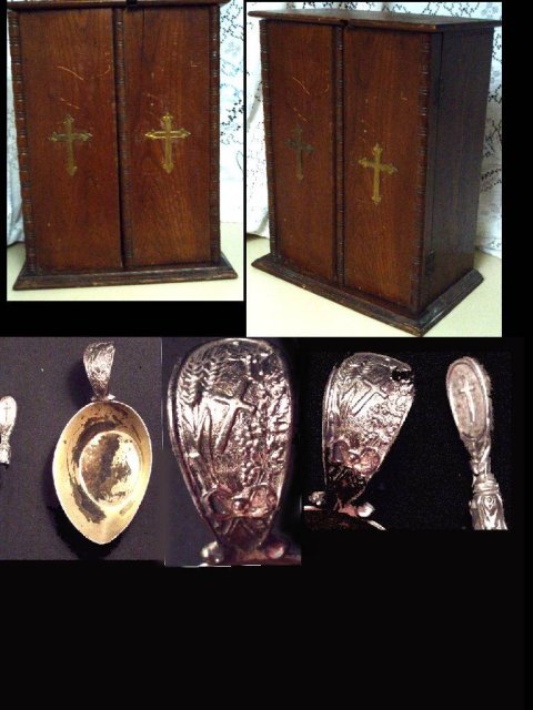 1897 SICK Call cabinet alter candelabra & MORE
