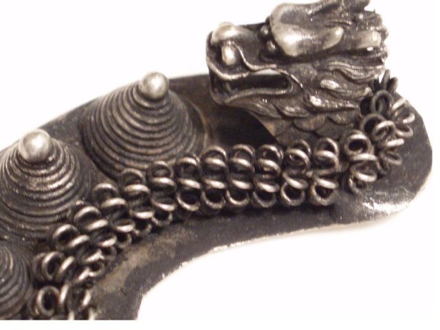 PRIMITIVE Wrought Chinese DRAGON EARRINGS