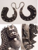 PRIMITIVE Wrought Chinese DRAGON EARRINGS
