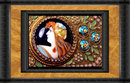 Antique French Figural enamel Sevres compact