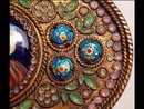 Antique French Figural enamel Sevres compact