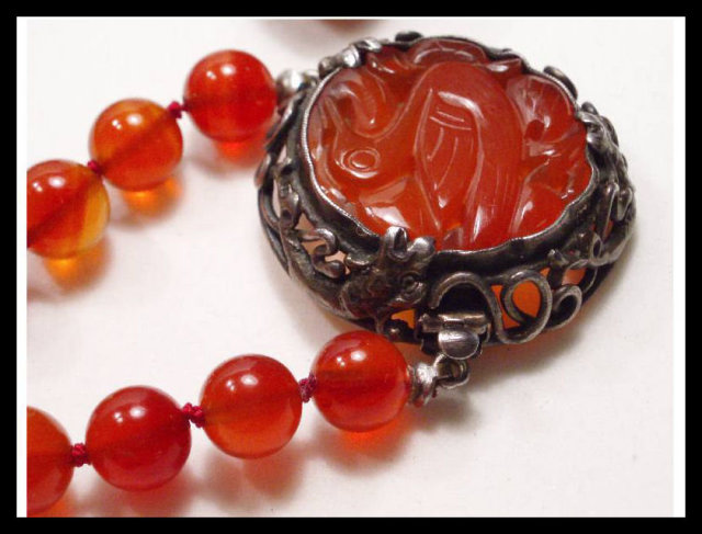 19 CENTURY DRAGON SNAKE Necklace vintage