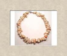 Bizarre CHUNKY Angelskin CORAL thick necklace