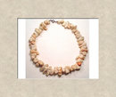 Bizarre CHUNKY Angelskin CORAL thick necklace