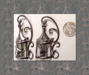 Victorian BIRD CAGE sterling SIGNED brooch