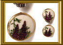 Vintage handpainted SATSUMA Earrings BUTTONS