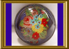 Civil WAR Paperweight DOME HORSE bridle Rosette