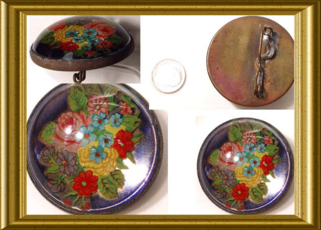 Civil WAR Paperweight DOME HORSE bridle Rosette