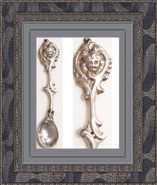 ANtique CHerub Victorian sterling MASTER SALT
