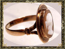 1800 Georgian ROSE GOLD Antique Cameo RING