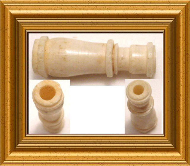 OLD Victorian Ivory Bone Stanhope MONOCULAR RARE with book reference