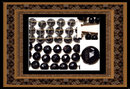 1800s GEORGIAN JET Mourning 3 row necklace
