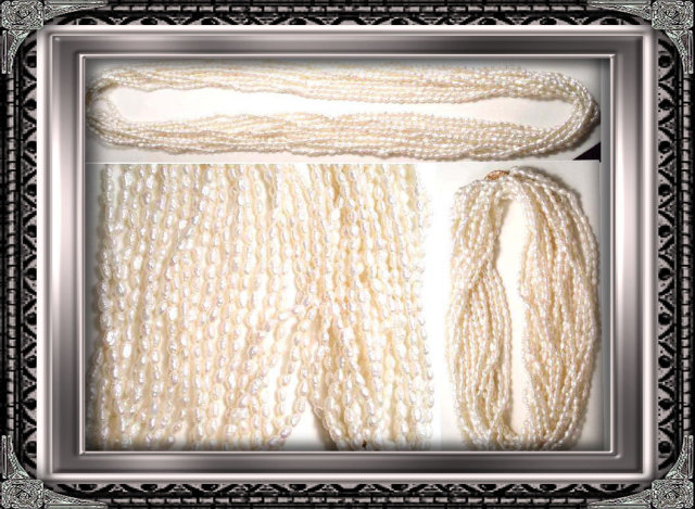 Vintage 10 STRAND opera length 14kt gold pearls