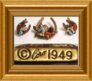 Edwardian SIGNED dated Coro Coral DEmi Parure