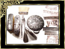 1894 VIctorian STERLING Hallmarked Vanity SET