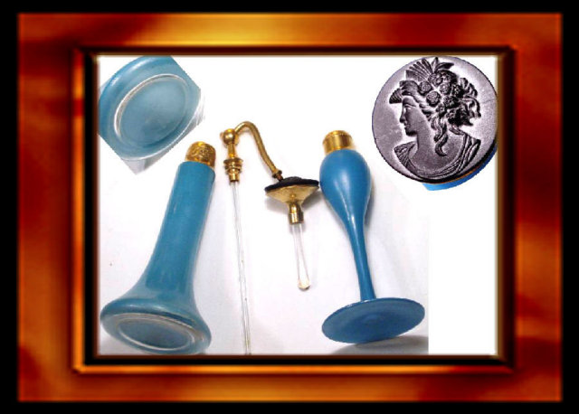Vintage PAIR DECO DeVILBISS PERFUME BOTTLEs