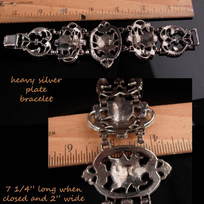 Antique bracelet / silver Gothic lion bracelet / Medieval jewelry / gargoyle Lion / FLEUR DE LIS / wide Victorian Relief / statement jewelry