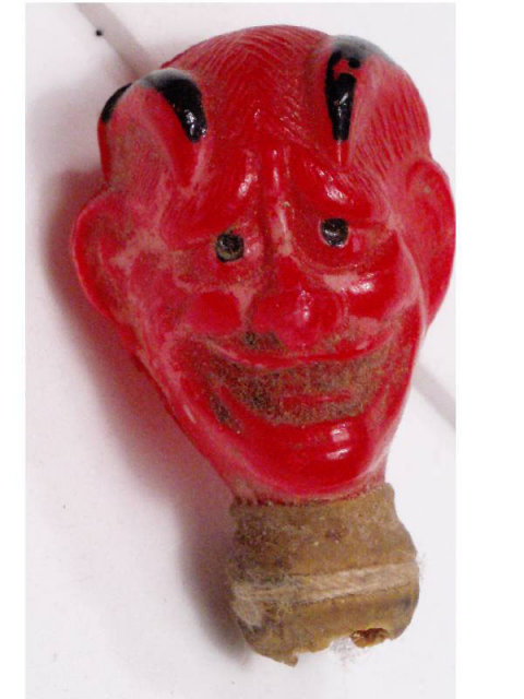 Early vintage DEVIL head with teeth Candy Container