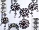 GRAND Vintage VIctorian Necklace with bookchain Paste brilliants Girandole drops