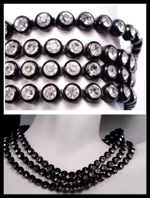 DECO GLITZ Sparkling rhinestone Parure FLASHY