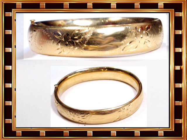 Antique Victorian hinged Fancy OLD bracelet