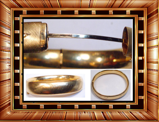 Antique Victorian hinged Fancy OLD bracelet