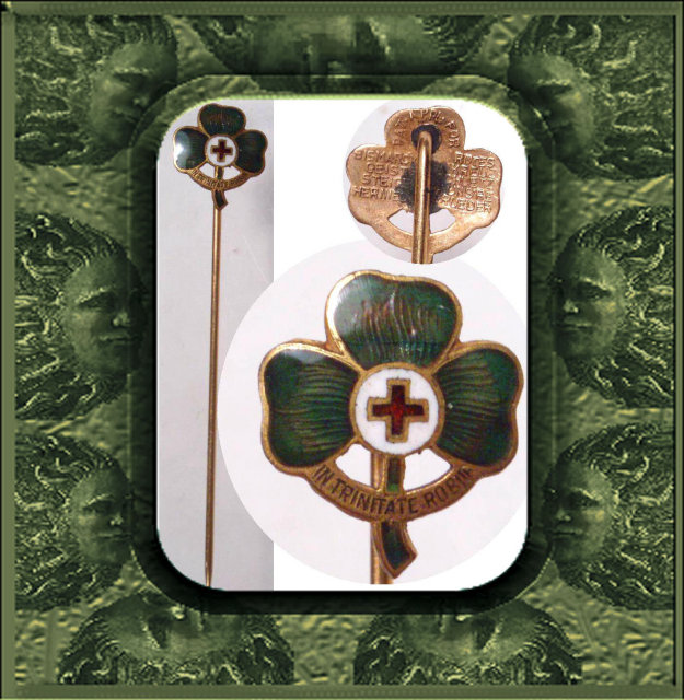 1850s Guilloche enamel Prussian Stickpin