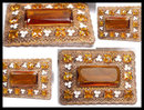 HUGE Austro Hungarian Enamel Glass SASH PIN