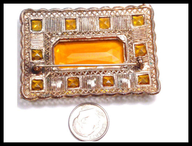 HUGE Austro Hungarian Enamel Glass SASH PIN