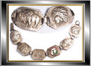 Vintage INDIAN Figural Enamel OLD Bracelet