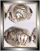 Vintage INDIAN Figural Enamel OLD Bracelet