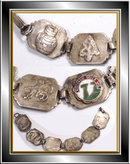 Vintage INDIAN Figural Enamel OLD Bracelet