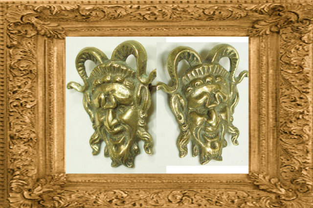 Vintage BIZARRE DEVIL Mythology BROOCH