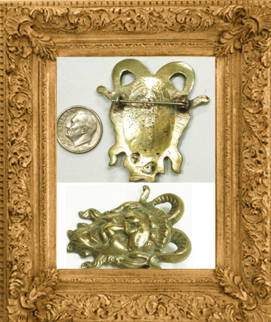 Vintage BIZARRE DEVIL Mythology BROOCH