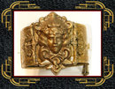 GORGEOUS Vintage Medusa Snake bracelet Wide art nouveau relief hinged bangleMedusa Snake bracelet