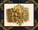 GORGEOUS Vintage Medusa Snake bracelet Wide art nouveau relief hinged bangleMedusa Snake bracelet
