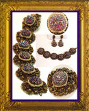 Vintage DECO Signed Queens jewels Parure