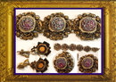 Vintage DECO Signed Queens jewels Parure