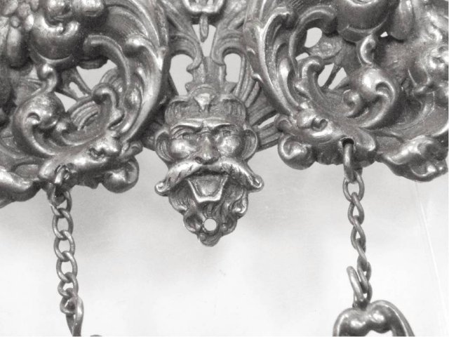 Victorian Vinaigrette Bacchus Cherub Chatelaine