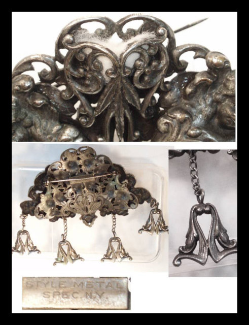 Victorian Vinaigrette Bacchus Cherub Chatelaine