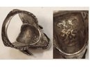 14gm STERLING Ring bizarre WILD BOAR PIG figural wings