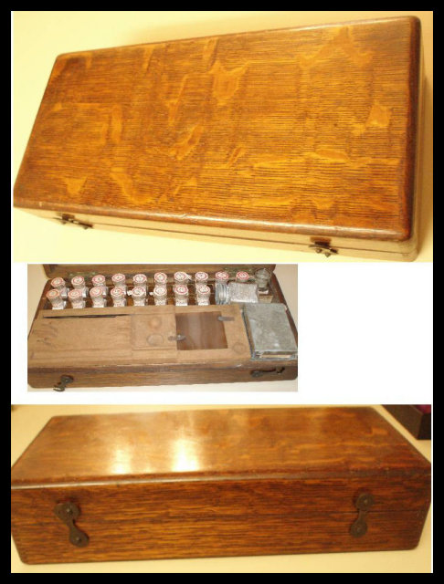 Antique German Full dental kit & rosewood box