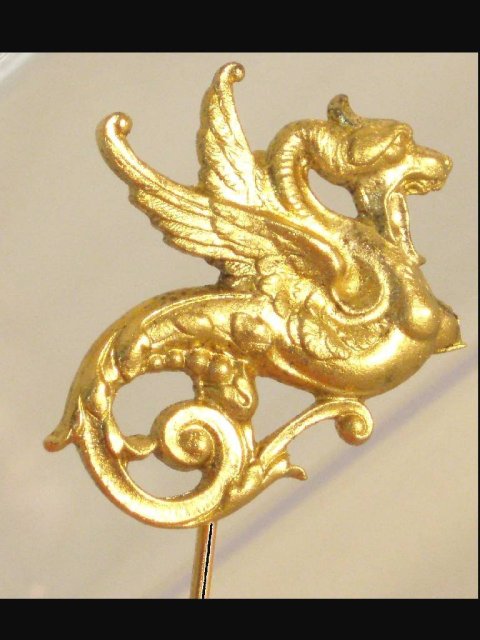 Mythical GORHAM DRAGON SIGNED Stickpin