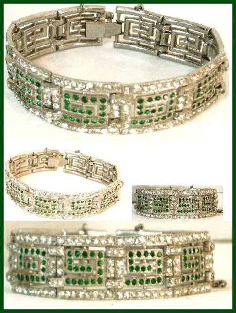 Vintage Deco 450 RS PAVE Bookpiece bracelet