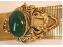 Antique Edwardian Mesh jeweled enamel bracelet
