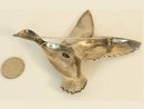 HUGE vintage sterling 32gram BIRD goose BRooch