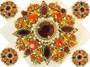 Vintage Signed Florenza extravagant Brooch