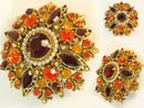 Vintage Signed Florenza extravagant Brooch
